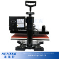 4 en 1 machine de sublimation de t-shirt de transfert de couleur simple de Digital